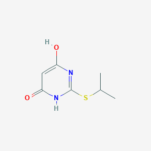 molecular formula C7H10N2O2S B13334927 6-Hydroxy-2-(isopropylthio)pyrimidin-4(3H)-one 