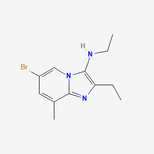 6-bromo-N,2-diethyl-8-methylimidazo[1,2-a]pyridin-3-amine