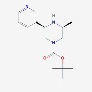 Rel-tert-butyl (3S,5R)-3-methyl-5-(pyridin-3-yl)piperazine-1-carboxylate