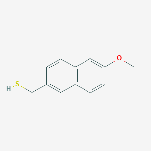 molecular formula C12H12OS B13334977 (6-Methoxynaphthalen-2-YL)methanethiol 