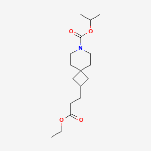 Isopropyl 2-(3-ethoxy-3-oxopropyl)-7-azaspiro[3.5]nonane-7-carboxylate