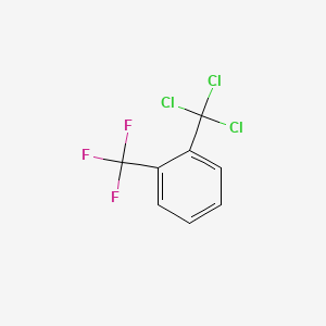 molecular formula C8H4Cl3F3 B13334993 1-(Trichloromethyl)-2-(trifluoromethyl)benzene CAS No. 651-36-5