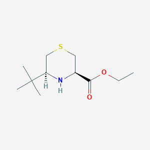 Rel-ethyl (3R,5S)-5-(tert-butyl)thiomorpholine-3-carboxylate