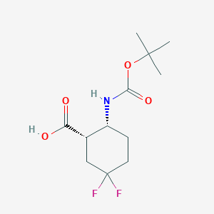 (1S,2R)-2-((tert-Butoxycarbonyl)amino)-5,5-difluorocyclohexane-1-carboxylic acid