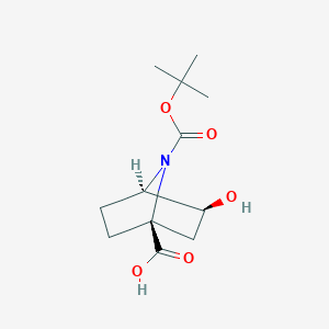 (1S,3S,4R)-7-(tert-Butoxycarbonyl)-3-hydroxy-7-azabicyclo[2.2.1]heptane-1-carboxylic acid