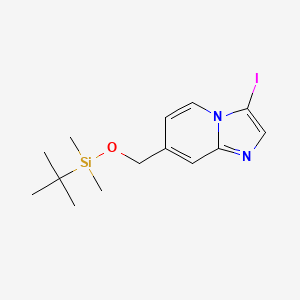 7-(((tert-Butyldimethylsilyl)oxy)methyl)-3-iodoimidazo[1,2-a]pyridine