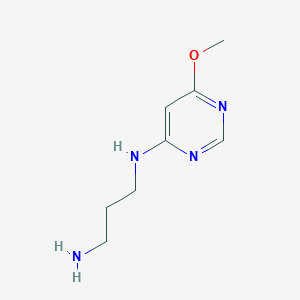 molecular formula C8H14N4O B13335132 N1-(6-Methoxypyrimidin-4-yl)propane-1,3-diamine 