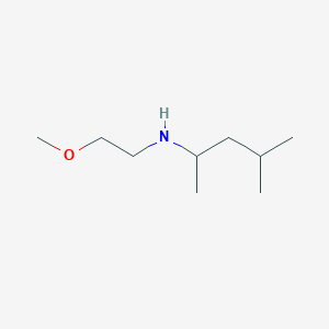 molecular formula C9H21NO B13335148 (2-Methoxyethyl)(4-methylpentan-2-yl)amine 