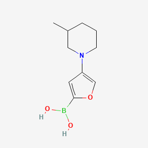 (4-(3-Methylpiperidin-1-yl)furan-2-yl)boronic acid