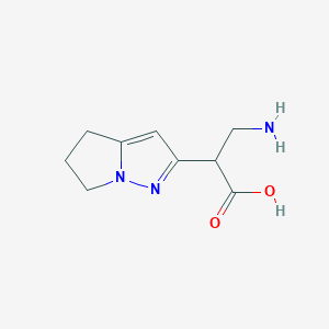 3-Amino-2-(5,6-dihydro-4H-pyrrolo[1,2-b]pyrazol-2-yl)propanoic acid