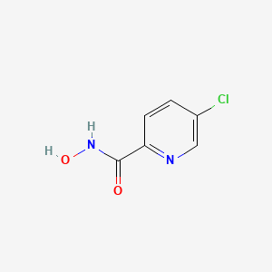 molecular formula C6H5ClN2O2 B13335201 5-chloro-N-hydroxypyridine-2-carboxamide 