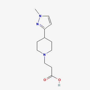 3-(4-(1-methyl-1H-pyrazol-3-yl)piperidin-1-yl)propanoic acid