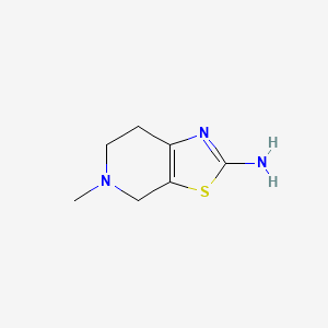 molecular formula C7H11N3S B1333525 5-Methyl-4,5,6,7-tetrahydro[1,3]thiazolo[5,4-c]pyridin-2-amine CAS No. 17899-48-8