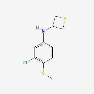 N-(3-Chloro-4-(methylthio)phenyl)thietan-3-amine