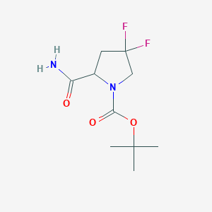 Tert-butyl 2-carbamoyl-4,4-difluoropyrrolidine-1-carboxylate