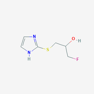 1-Fluoro-3-(1H-imidazol-2-ylsulfanyl)propan-2-ol