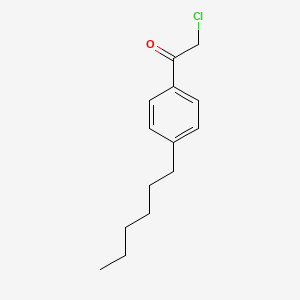 molecular formula C14H19ClO B1333532 2-氯-1-(4-己基苯基)乙酮 CAS No. 81539-57-3