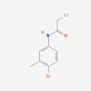 molecular formula C9H9BrClNO B1333534 N-(4-溴-3-甲基苯基)-2-氯乙酰胺 CAS No. 98028-04-7