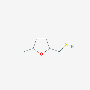 molecular formula C6H12OS B13335350 (5-Methyloxolan-2-YL)methanethiol 