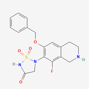 5-(6-(Benzyloxy)-8-fluoro-1,2,3,4-tetrahydroisoquinolin-7-yl)-1,2,5-thiadiazolidin-3-one 1,1-dioxide