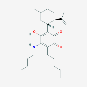 (1'R,6'R)-6-Hydroxy-3'-methyl-4-pentyl-3-(pentylamino)-6'-(prop-1-en-2-yl)-[1,1'-bi(cyclohexane)]-2',3,6-triene-2,5-dione