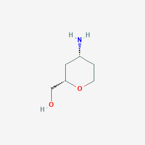 ((2S,4R)-4-Aminotetrahydro-2H-pyran-2-yl)methanol