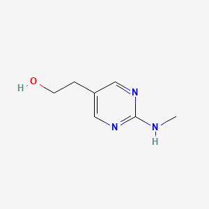 2-[2-(Methylamino)pyrimidin-5-yl]ethan-1-ol