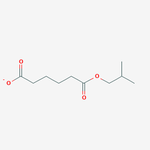 molecular formula C10H17O4- B13335463 6-Isobutoxy-6-oxohexanoate 