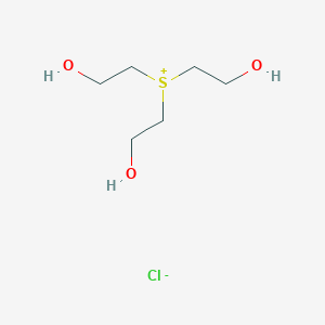 molecular formula C6H15ClO3S B13335474 Tris(2-hydroxyethyl)sulfonium chloride CAS No. 869-51-2