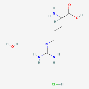 molecular formula C6H17ClN4O3 B1333549 DL-Arginine hydrochloride monohydrate CAS No. 332360-01-7