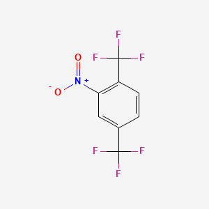 molecular formula C8H3F6NO2 B1333550 2,5-Bis(trifluoromethyl)nitrobenzene CAS No. 320-88-7