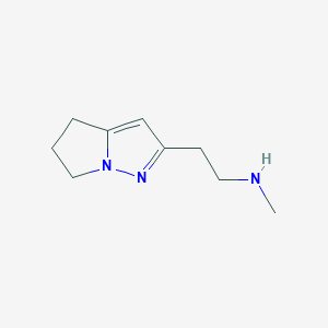 2-(5,6-Dihydro-4H-pyrrolo[1,2-b]pyrazol-2-yl)-N-methylethan-1-amine