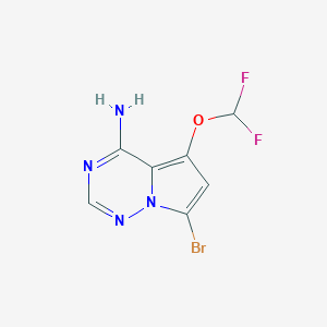 7-Bromo-5-(difluoromethoxy)pyrrolo[2,1-f][1,2,4]triazin-4-amine