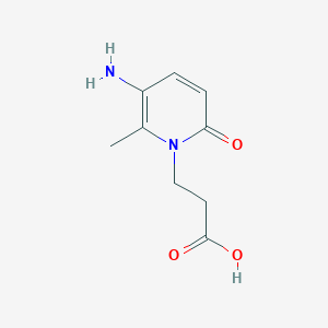 3-(5-Amino-6-methyl-2-oxo-1,2-dihydropyridin-1-yl)propanoic acid