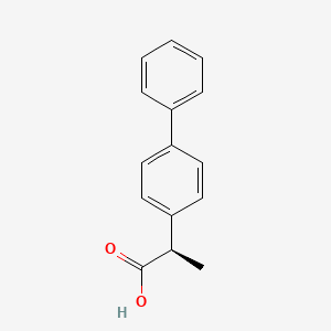 2-(4-Biphenyl)propionic acid, (-)-