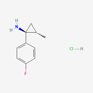 (1S,2S)-1-(4-Fluorophenyl)-2-methylcyclopropan-1-amine hydrochloride