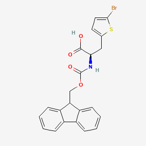 molecular formula C22H18BrNO4S B1333560 Fmoc-D-2-(5-bromothienyl)alanine CAS No. 220497-83-6