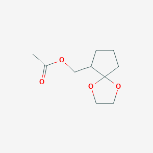 (1,4-Dioxaspiro[4.4]nonan-6-yl)methyl acetate