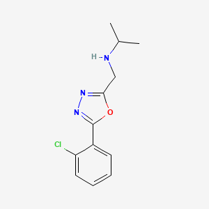 N-{[5-(2-chlorophenyl)-1,3,4-oxadiazol-2-yl]methyl}-N-isopropylamine