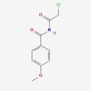 molecular formula C10H10ClNO3 B1333570 N-(2-Chloro-acetyl)-4-methoxy-benzamide CAS No. 57764-60-0