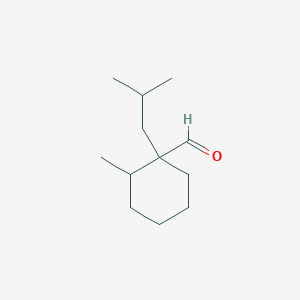 2-Methyl-1-(2-methylpropyl)cyclohexane-1-carbaldehyde