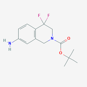 tert-Butyl 7-amino-4,4-difluoro-3,4-dihydroisoquinoline-2(1H)-carboxylate