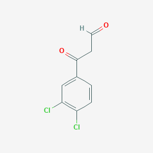 molecular formula C9H6Cl2O2 B13335751 3-(3,4-Dichlorophenyl)-3-oxopropanal 