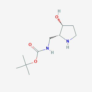 tert-Butyl (((2R,3R)-3-hydroxypyrrolidin-2-yl)methyl)carbamate