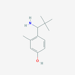 4-(1-Amino-2,2-dimethylpropyl)-3-methylphenol