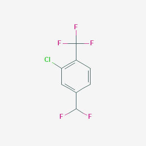 2-Chloro-4-(difluoromethyl)-1-(trifluoromethyl)benzene