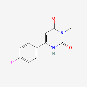 molecular formula C11H9IN2O2 B13335815 6-(4-Iodophenyl)-3-methyl-1,2,3,4-tetrahydropyrimidine-2,4-dione 