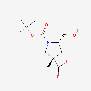 tert-Butyl (3R,6S)-1,1-difluoro-6-(hydroxymethyl)-5-azaspiro[2.4]heptane-5-carboxylate