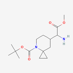 tert-Butyl 7-(1-amino-2-methoxy-2-oxoethyl)-4-azaspiro[2.5]octane-4-carboxylate