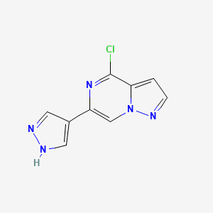 4-Chloro-6-(1H-pyrazol-4-yl)pyrazolo[1,5-a]pyrazine